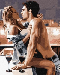 Malowanie po numerach - Pasjonalne śniadanie 40x50 - Ideyka