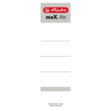 Etykieta na segregator wsuwana 8cm 10szt - HERLITZ