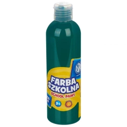 Farba szkolna naturalna tempera Astra 250 ml zielona ciemna - ASTRA art-pap