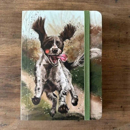 Notatnik z gumką A6 SCN35 Pies Spaniel - Alex Clark