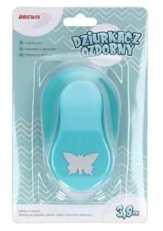 Dziurkacz ozdobny - Motyl 3,8cm MIX - Brewis