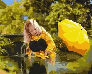 Malowanie po numerach - Ciepłe jesienne dni40x50cm - Ideyka