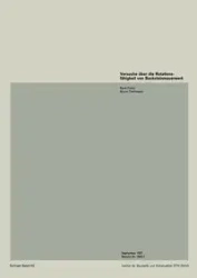 Versuche Uber Die Rotationsfahigkeit Von Backsteinmauerwerk - Furler