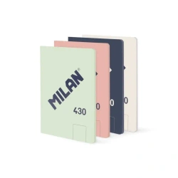 Zeszyt klejony A5/48K gładki (4szt) - MILAN