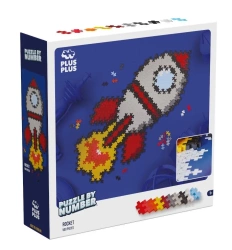 Klocki Plus-Plus Puzzle By Numbers Rakieta 500el - Plus-Plus