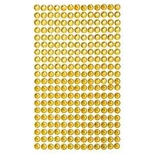Kryształki samoprzylepne yellow 6mm 260szt - Dalprint