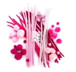 Zestaw kreatywny startowy różowy 80szt - Dalprint dpCraft