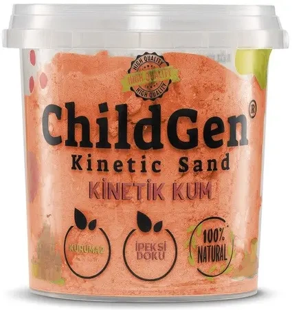 Piasek kinetyczny naturalny pomarańczowy 500g - ChildGen (GEN OYUNCAK SANAYİ TİCARET A.Ş.)