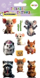 Tatuaże zmywalne Cute Animals HAPPY COLOR - GDD