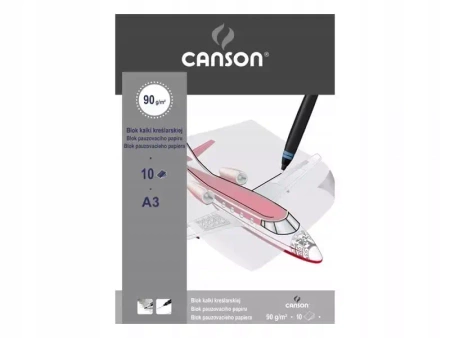 Blok kalki kreślarskiej Canson A3 90 g 10 kartek