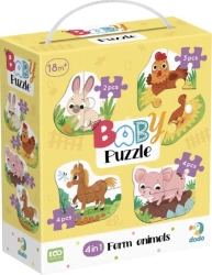 Baby puzzle 4w1 Zwierzęta z gospodarstwa - Dodo