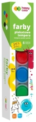 Farba plakatowa tempera 6kolx25ml HAPPY COLOR - GDD