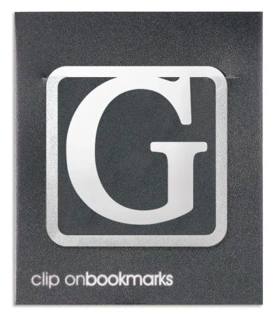 Metalowa zakładka - Litera G Clip-on - IF