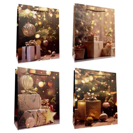 Torebka prezentowa M Boże narodzenie mix - Ju-Piter