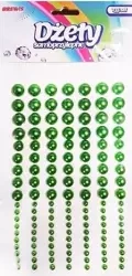 Dżety samoprzylepne zielone - 133 sztuki - Brewis