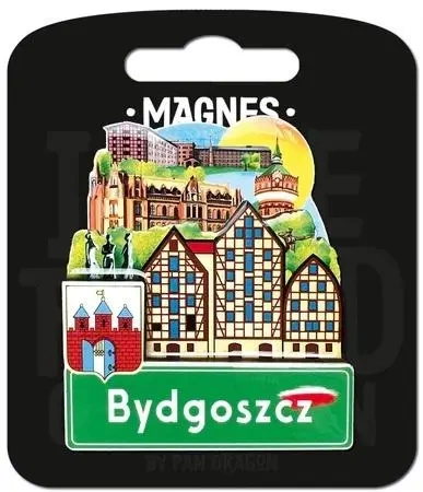Magnes I love Poland Bydgoszcz ILP-MAG-C-BYD-14 - Pan Dragon