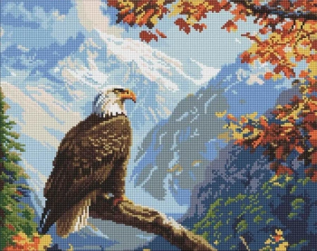 Diamentowa mozaika - Strażnik szczytu 40x50cm - Ideyka