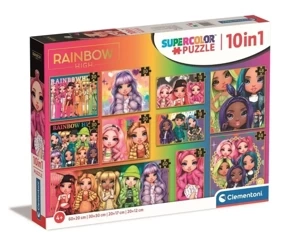 Puzzle 10w1 Supercolor Rainbow High - Clementoni