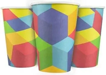 Kubki papierowe Klocki 8szt - Arpex