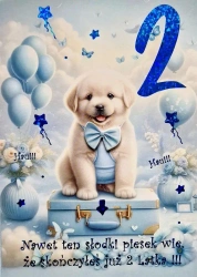 Karnet Urodziny 2 3K - YEKU