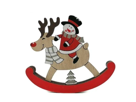 Bałwanek drewniany 10x9cm - ADAR