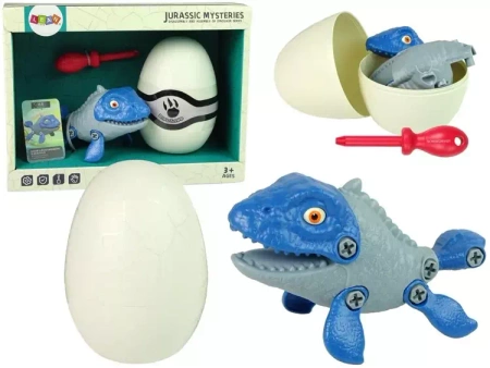 Zestaw Dinozaur Mosasaur z Jajkiem DIY - Leantoys