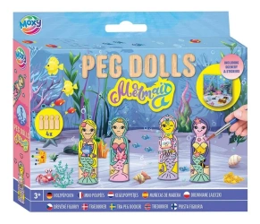 Zestaw drewnianych laleczek do malowania Syrenki - Grafix
