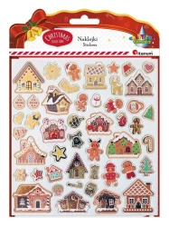 Naklejki 3D papier na filcu 47szt - Titanum