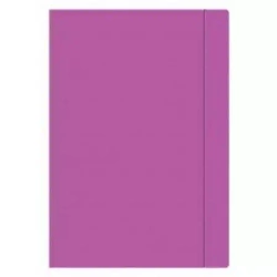 Teczka z gumką Papierowa A4 Fiolet Fluo Interdruk 213129