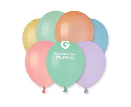 Balony pastelowe mix Macaron 100szt - Godan