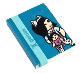 Zodiak - notatnik z opaską na rękę - Bliźnięta - Thinking Gifts