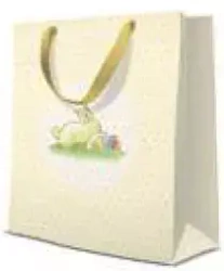 Torebka prezentowa Bunny żółta, średnia