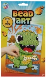 Zestaw kreatywny koralików do mozaiki A5 Dino - Grafix