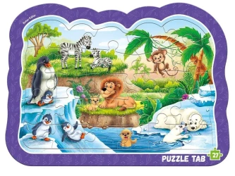 Puzzle ramkowe. Zwierzęta w zoo - Roter Kafer