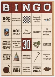 Karnet Urodziny - Bingo 30 lat! - Nadwyraz