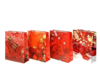 Torebka prezentowa z motywem świątecznym MIX - ADAR