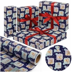 Papier święta Kubuś BN niebieski X-Strong 57cmx25m - PaperHit