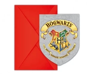 Zaproszenia Harry Potter Hogwarts House 6szt. - Godan