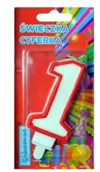 Świeczka cyferka 1 - Schemat