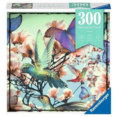 Puzzle Moment 300 Koliber i motyle - Ravensburger