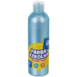 Farba szkolna naturalna tempera Astra 250 ml perłowa niebieska - ASTRA art-pap
