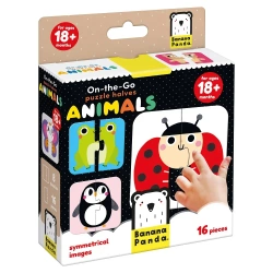 On-the-Go Puzzle Halves. Animals 18m+ - Banana Panda