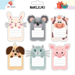 Naklejki zwierzaki na szafkę i zeszyt 2 - All4Kids