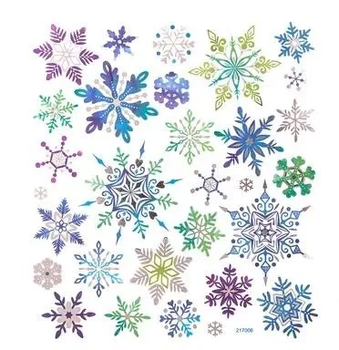 Naklejki śnieżynki 30szt - Dalprint dpCraft