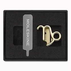 Przypinka do notatnika zodiak koziorożec złota - Moleskine