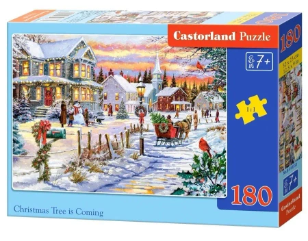 Puzzle 180 Choinka nadchodzi CASTOR - Castorland