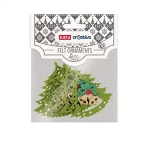 Ozdoba z filcu Choinka 6szt - EASY
