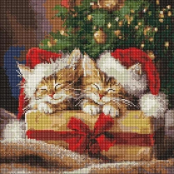 Diamentowa mozaika - Puszyste prezenty 40x40cm - Ideyka