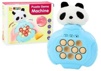 Gra z zręcznościow panda niebieska - Leantoys