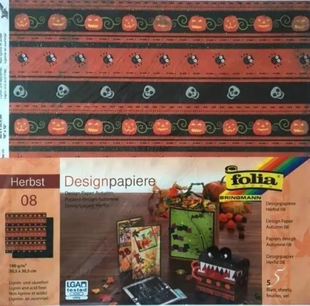 Design-papier 190 g/m2 30,5x30,5cm 5 ark - Galeria Hobby